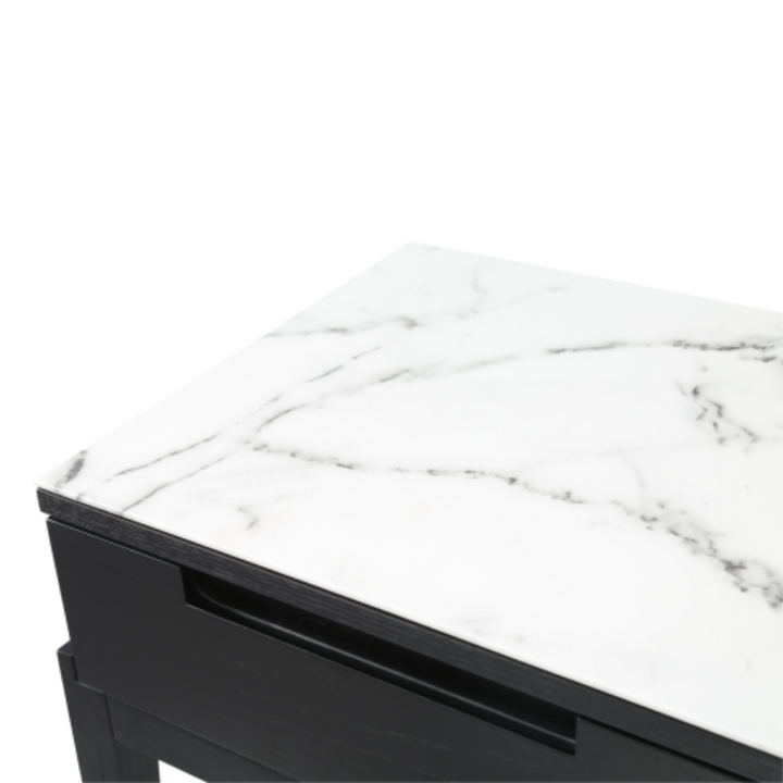 Bedside Table- Orchid with Marble Top- Surface