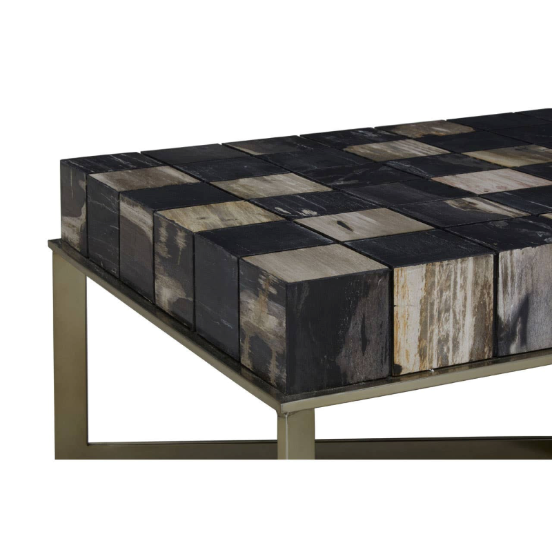 Chequered Coffee Table- Relic Petrified Wood