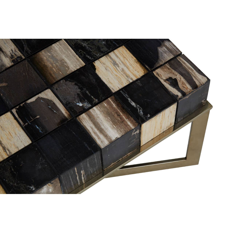 Chequered Coffee Table- Relic Petrified Wood