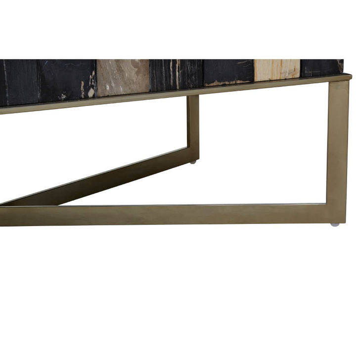 Chequered Coffee Table- Relic Petrified Wood