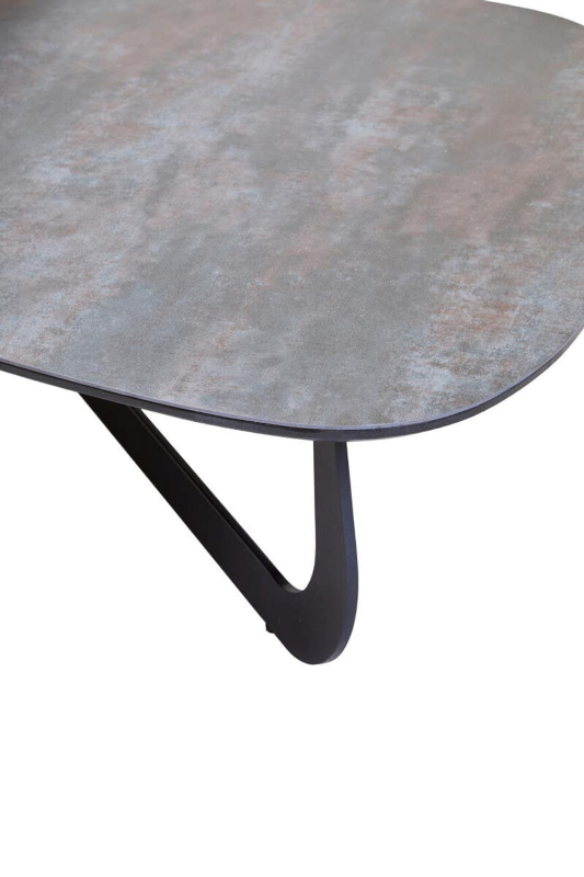 Coffee Table- Imperia 2 Tier Large Asymmetrical Ceramic