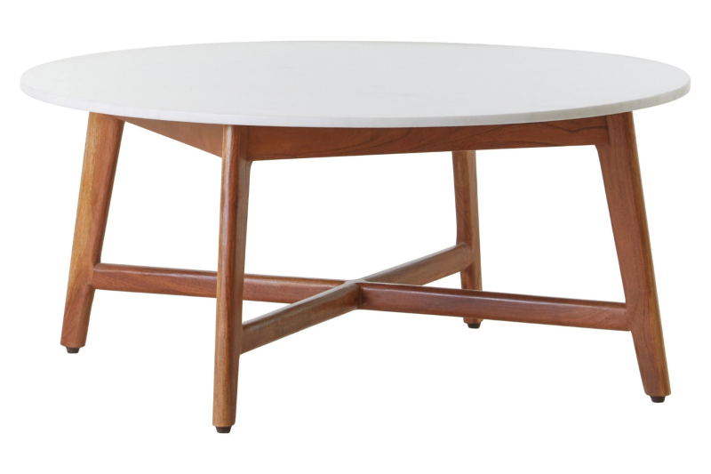 Coffee Table- Myan in White Marble