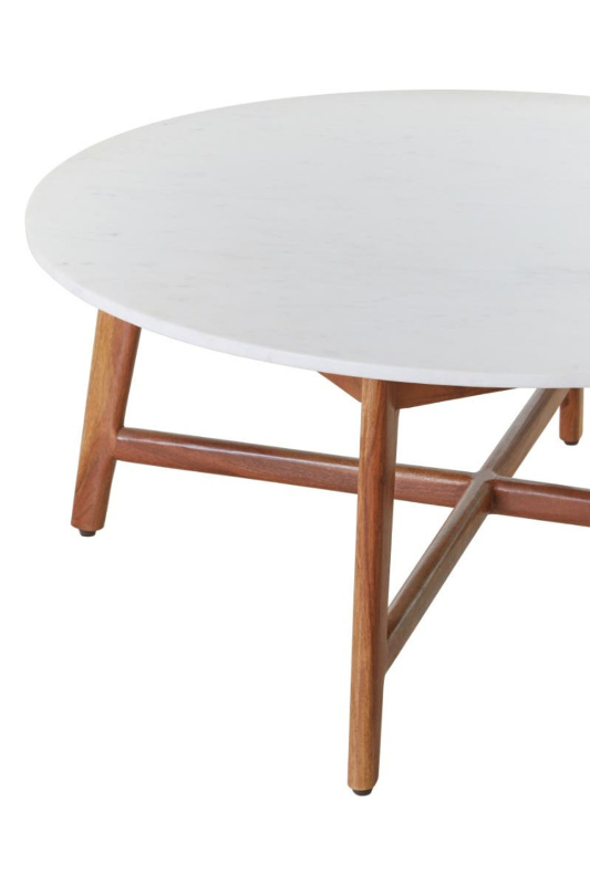 Coffee Table- Myan in White Marble