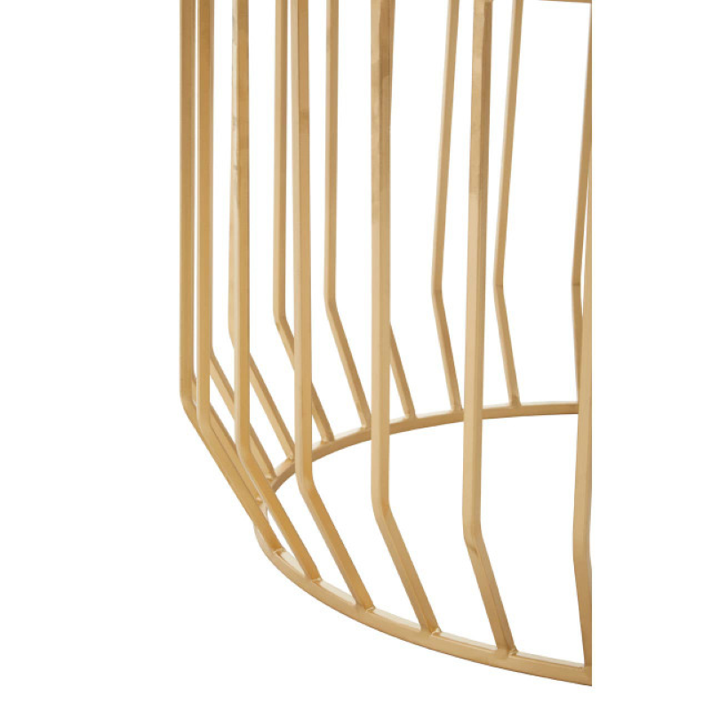 Coffee Table- Pali in White Marble And Gold