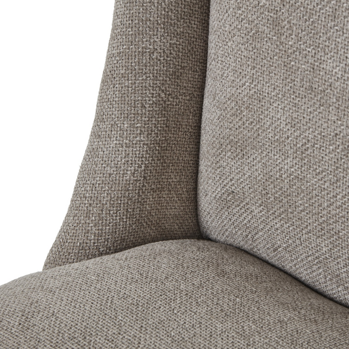 Dining Chair- Compton Woven Taupe- Close- Seat