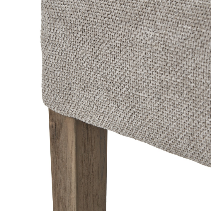 Dining Chair- Compton Woven Taupe- Leg