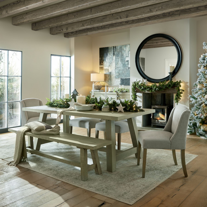 Dining Chair- Compton in Grey- Lifestyle- Christmas