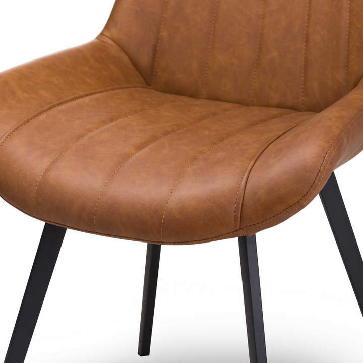 Dining Chair -Malmo in Tan- Seat Detail