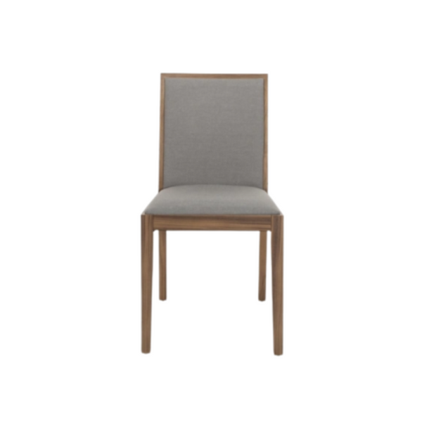 Dining Chair- Set of 2- Lotus in Walnut and Grey