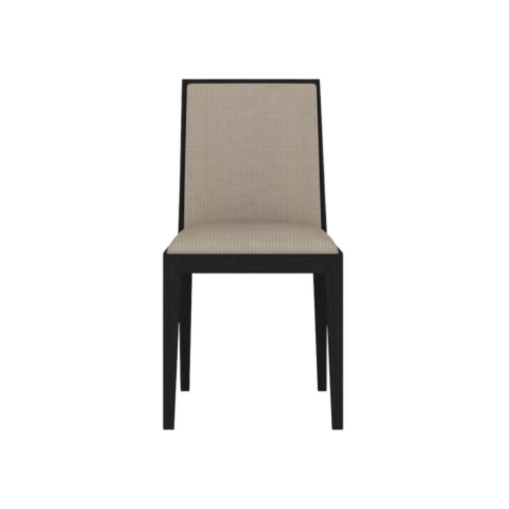 Dining Chair- Set of 2-Lotus in Wenge and Beige