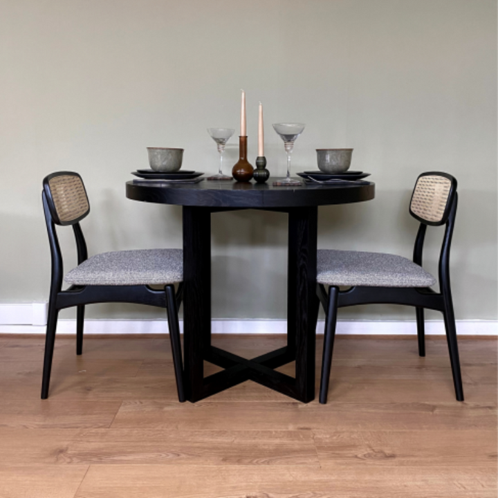 Dining Table- Iris in Black- Lifestyle