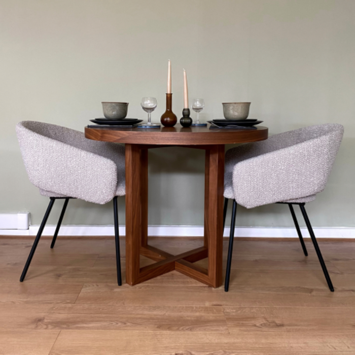 Dining Table- Iris in Brown- Lifestyle