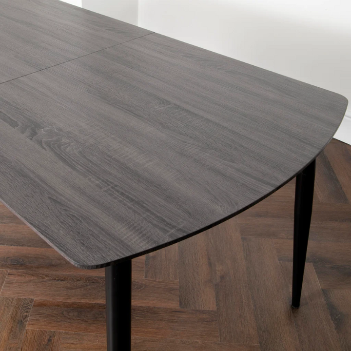 Dining Table- Oxford in Grey Oak- Edge