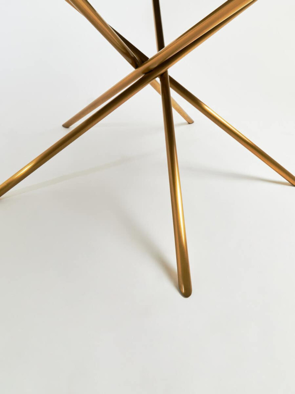 Dining Table with Splayed Legs- Jana Round Fir Wood