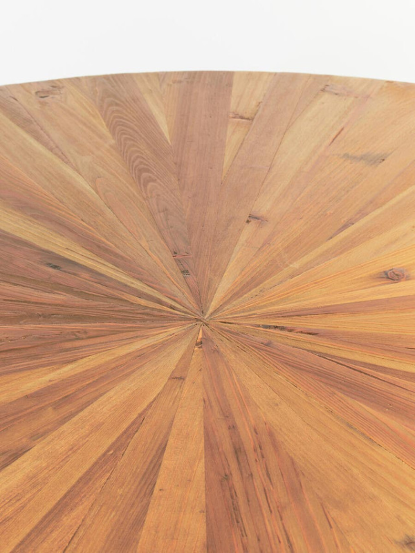 Dining Table with Splayed Legs- Jana Round Fir Wood