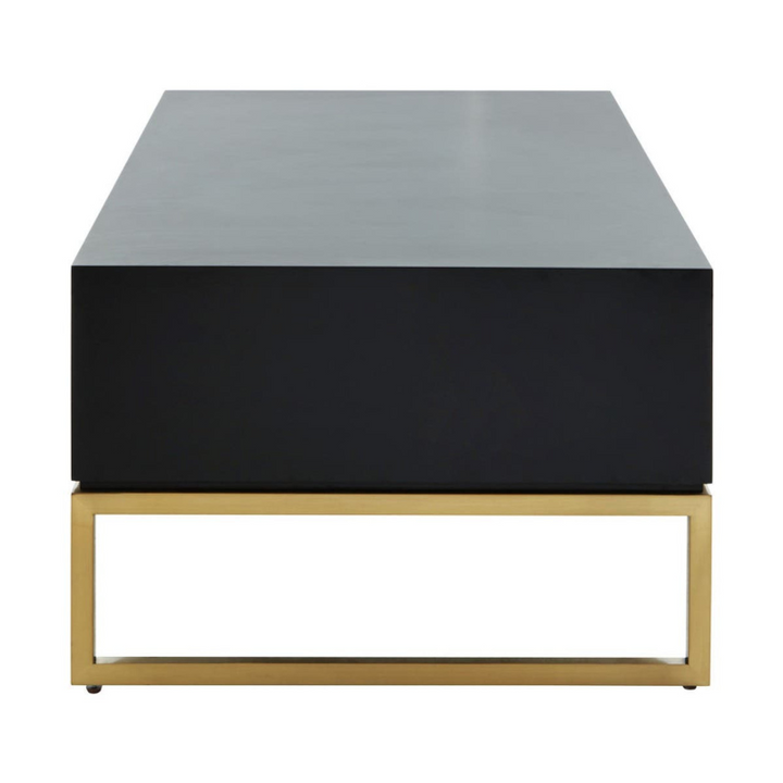 Four Drawer Coffee Table- Dumas in Black and White