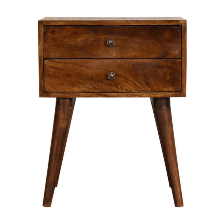 Bedside Table- Chestnut Modern Solid Wood