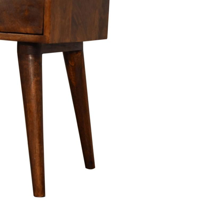 Bedside Table- Chestnut Modern Solid Wood