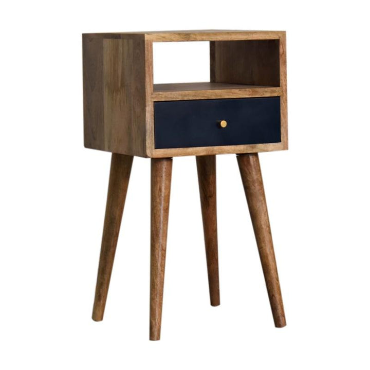 Mini Bedside Table- Hand Painted in Navy Blue