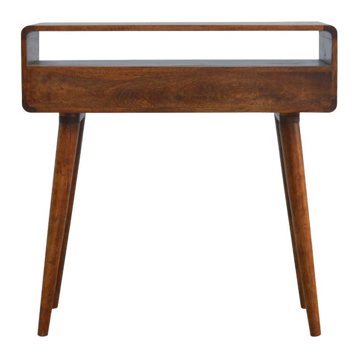 Console Table- Curved Chestnut