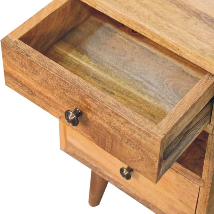 Bedside Table- Mini Classic Multi Oak-ish