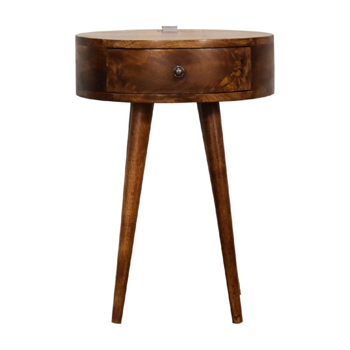 Chestnut Bedside Table- Single