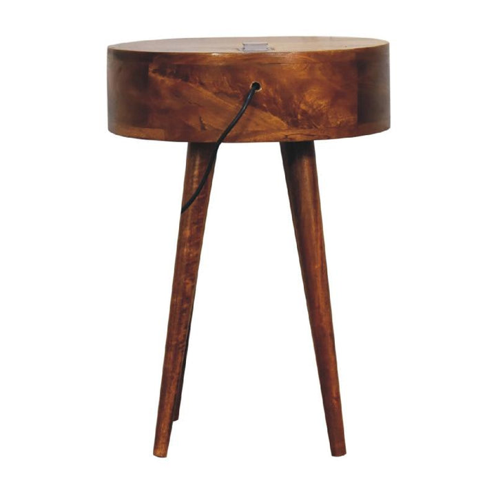 Chestnut Bedside Table- Single