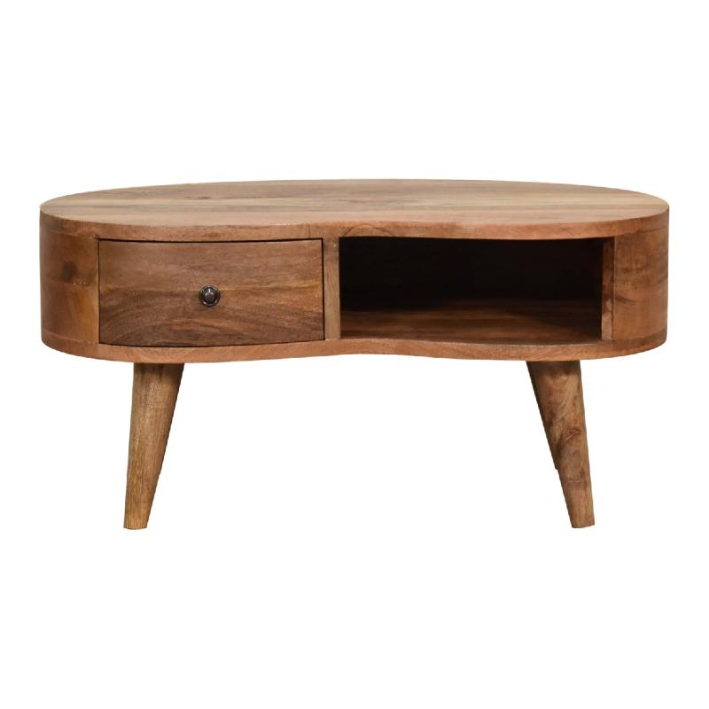 Wave Coffee Table- Mini Oak-ish