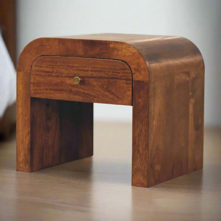 Chestnut Bedside Table- Darcy