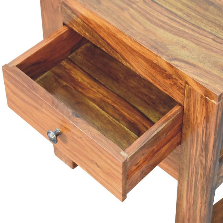 Bedside Table- U-Square Honey