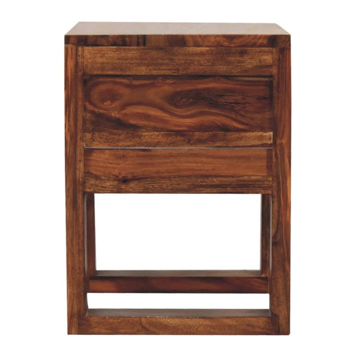 Bedside Table- U-Square Honey