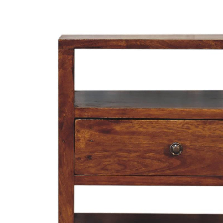 Chestnut Bedside Table- Dante