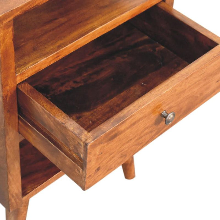 Chestnut Bedside Table- Dante