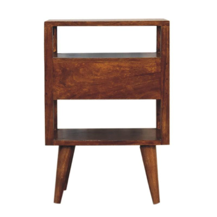 Chestnut Bedside Table- Dante