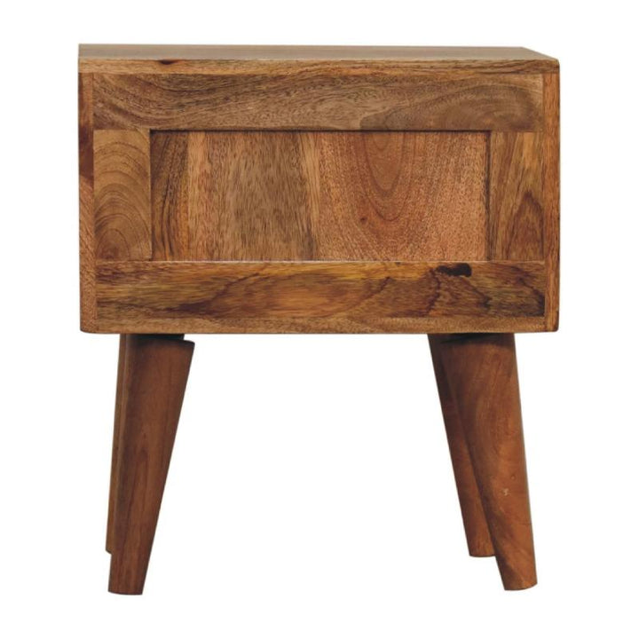 Modern Bedside Table- Mini Oak-ish