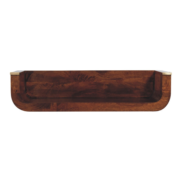 Chestnut Floating Console Table- Indira