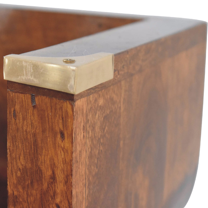 Chestnut Floating Console Table- Indira