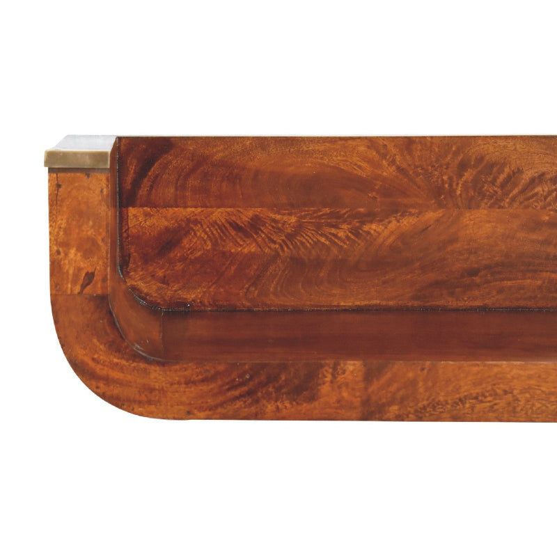 Chestnut Floating Console Table- Indira