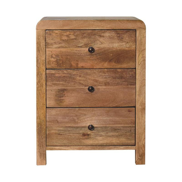 Bedside Table- Aspen Oak-ish 3 Drawer