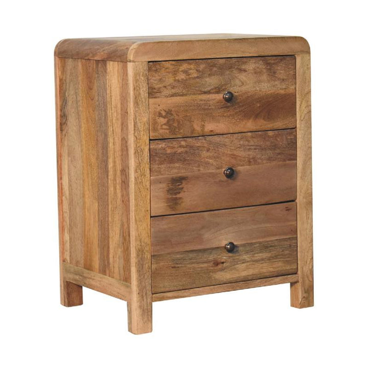 Bedside Table- Aspen Oak-ish 3 Drawer