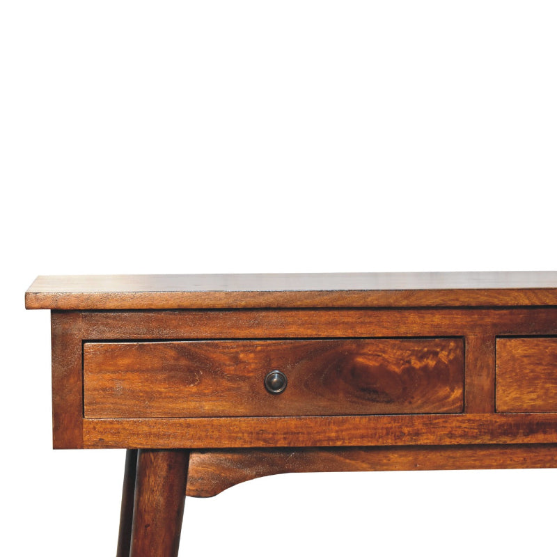 Chestnut Hallway Console Table- 2 Drawer