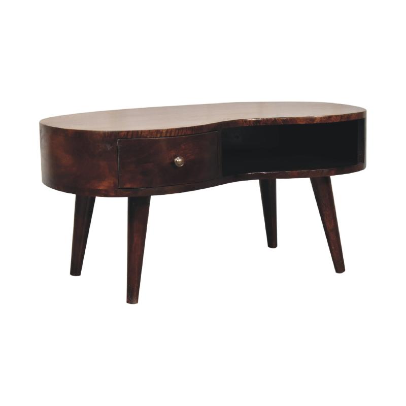 Wave Coffee Table in Light Walnut