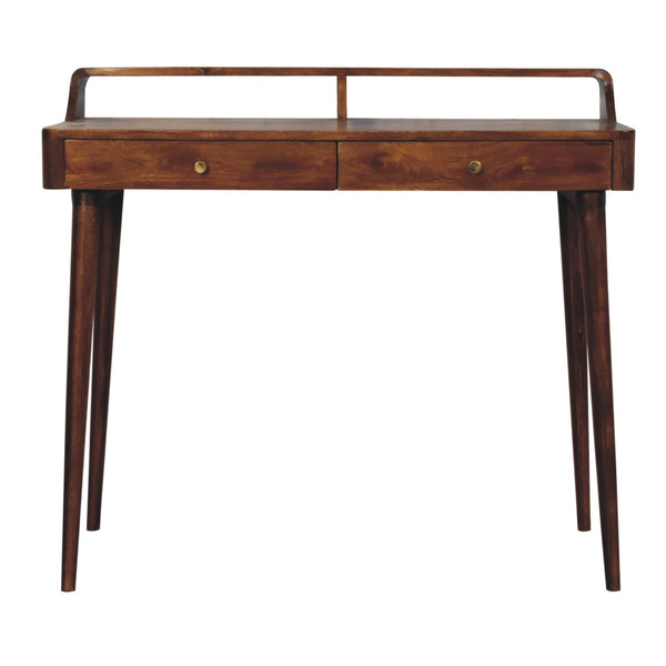 Elevated Chestnut Console Table