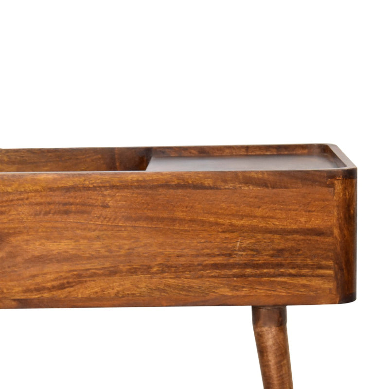 Chestnut Console Table- Open-top