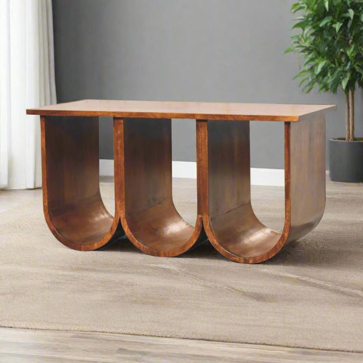 Coffee Table- Triple Open Style