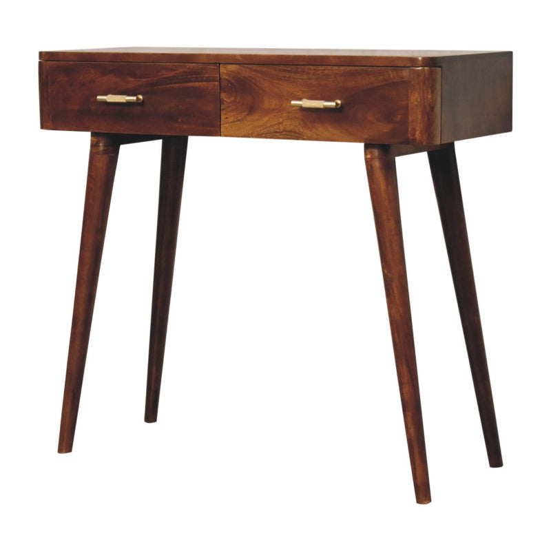 Chestnut Console Table- T-Bar