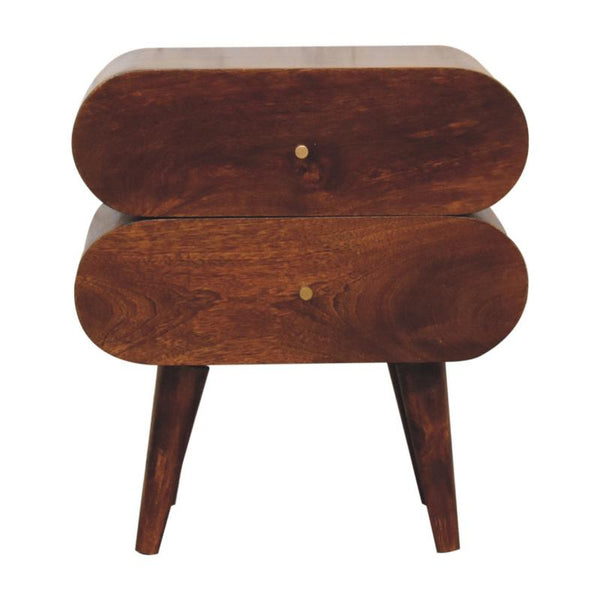 Chestnut Bedside Table- Bubble