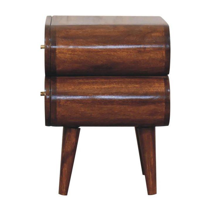 Chestnut Bedside Table- Bubble