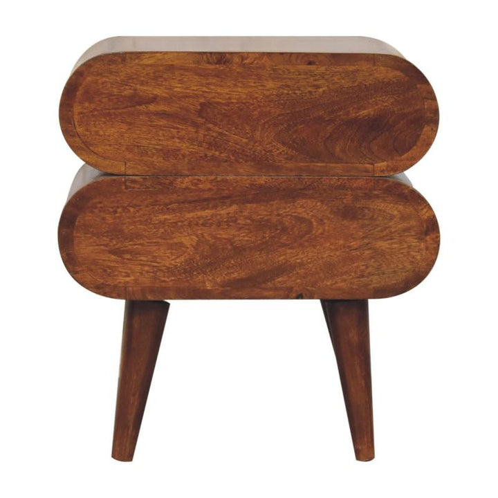 Chestnut Bedside Table- Bubble