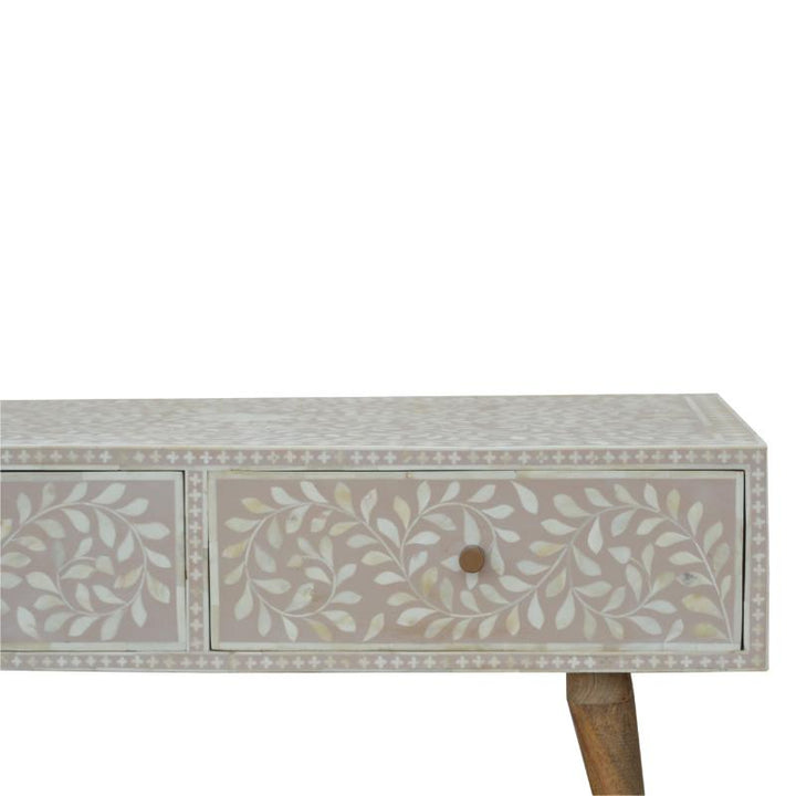 Coffee Table- Taupe Floral Bone